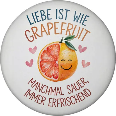 Produktbild von Grapefruit Magnet - Liebe ist erfrischend
