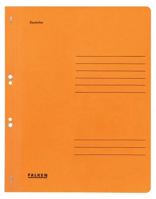 Image de 50 Chemises à oeillets FALKEN orange DIN A4