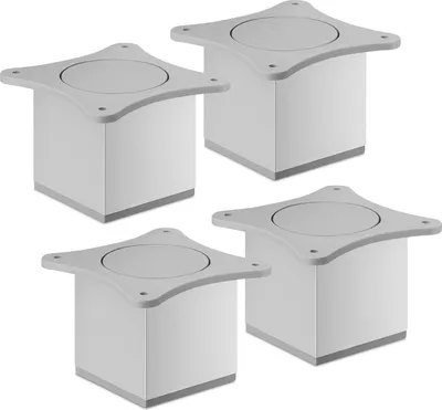 Produktbild von 4er Set Möbelfüße QUEBEC II II 70 mm Silber eloxiert