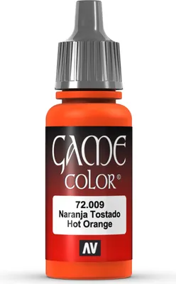 Game Color Acrylfarbe Vallejo 72009 Hot Orange 17ml Miniatur Farbe