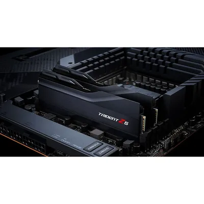 Image de G.Skill Trident Z5 - DDR5 - Kit - 32 Go : 2 x 16 Go - DIMM 288-PIN - 6000 MHz / PC5-48000 - CL30 - 1.35 V - non tamponné - non-ECC - noir mat