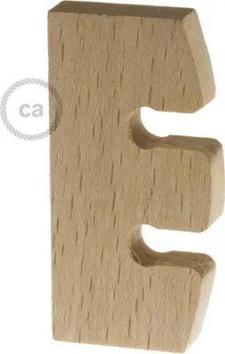 Immagine prodotto di Creative-Cables Regolatore di altezza lampada a sospensione – (Legno di faggio, 5 cm larghezza, 2,4 cm altezza, 0,75 cm profondità) –  Italy – Neutro non trattato