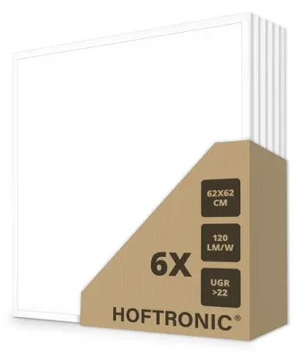 Produktbild von hoftronic LED-Panel 62x62 cm 36W 4320 lm 4000K UGR22 flimmerfrei Philips-Treiber