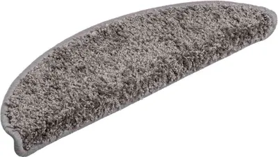 Produktbild von vidaXL Stufenmatten 30 Stk. 56x17x3 cm Grau Halbrund