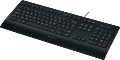 Produktbild von Logitech K280e for Business, Volle Größe (100%), Kabelgebunden, USB, QWERTY, Schwarz