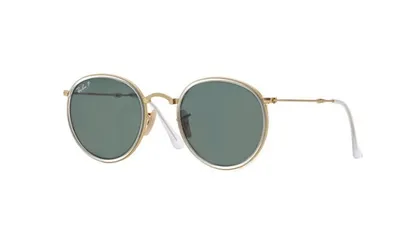 Produktbild von Ray-Ban ROUND FOLDING, Erwachsener, Uni, Rund, Gold, Nicht-polarisierte Linse, Metall