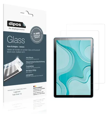 Image de 2x Protection ecrán pour Logicom Tab Fold 10 Verre souple Film Protecteur 9H dipos