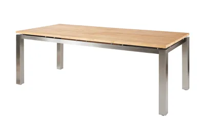 Produktbild von Diamond Garden Levanto Ausziehtisch Edelstahl/Recycled Teak 170x90 - 320x100 cm