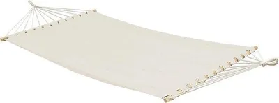 Produktbild von Famanu Hängematte XXL mit Spreizstock 200x120 Beige - doppelte Hängematte für 2 Personen