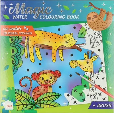 Produktbild von Magische Waterverfkleurblok Jungledieren