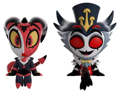 Produktbild von Helluva Boss Vinyl Figuren Blitzo & Stolas Monitor Buddiez