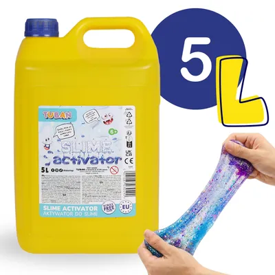 Produktbild von Tuban Slime Aktivator 5L – Flüssiger Aktivator für Slime Herstellung, geeignet für DIY & Knetmasse, große Menge, für Kinder geeignet