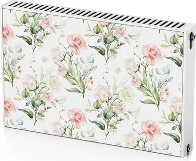 Produktbild von Blumen – Magnetische Heizkörperabdeckung – 90x60 cm – Magnet Heizkörperabdeckung – 3D Würfel – Heizkörperverkleidung – Magnetische Wandverkleidung – Wetterfest