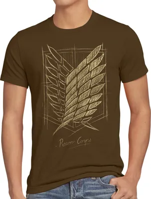 Produktbild von BaumwolleCloud Protect the Wall Herren T-Shirt AoT on attack anime titan