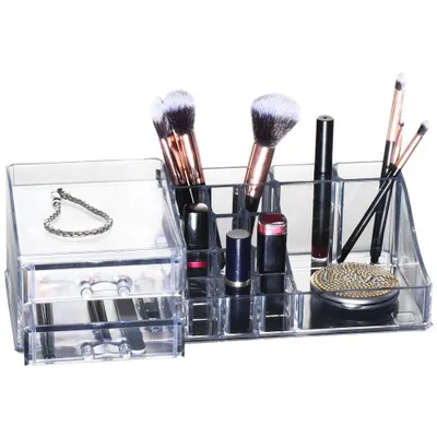 Obrázek produktu pro Kosmetický organizér průhledný, 30 x 13 x 9 cm