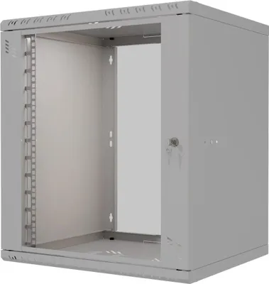 Image de Serverschrank 19" 12U, 600mm, Glastür, grau