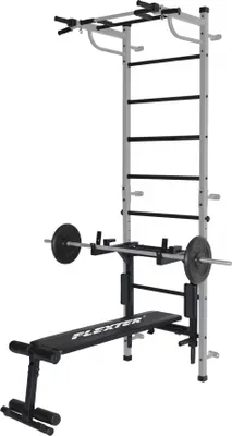 Obrázek produktu pro Nástěnné tyče kovové fitness, ponorná stanice, tréninková lavice, tyč na vytahování, ponorná tyč, lezecká stěna gymnastická stěna sportovní gymnastické vybavení