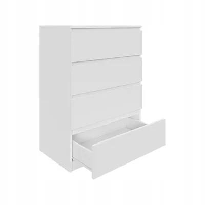 Produktbild von Kommode 70cm AVEN 4 Schubladen, Mehrzweckschrank Schrank, Weiß