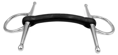 Stangengebiss mit flexibler Gummi-Stange, 19 mm, 14,5 cm