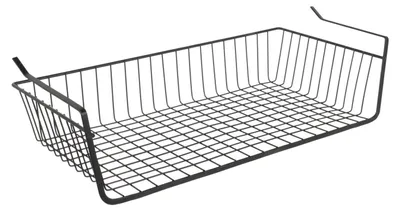 Produktbild von Hangekorb fur Schrank - Metall - 56 x 26 x 14 cm - schwarz - Schrankkorb - Aufbewahrungsmobel