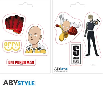 Produktbild von ONE PUNCH MAN - Stickers - 16x11cm/ 2 sheets - Saitama and Icons