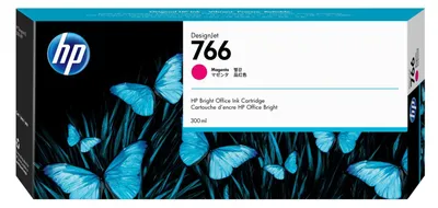 Zdjęcie produktu dla HP Wkład z atramentem purpurowym DesignJet 766 o pojemności 300 ml, Urządzenie wielofunkcyjne HP DesignJet XL 3600, Termiczny druk atramentowy, Purpurowy, Biznes, Singapur, 283 mm