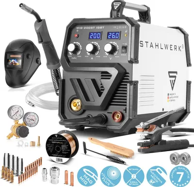 Obrázek produktu pro STAHLWERK Svarovací stroj MIG MAG 200 ST IGBT plne vybavený elektrickým rucním vedením 200 ampéru
