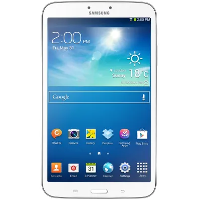 Produktbild von Samsung Galaxy Tab 3SM-T310 20,3 cm (8 Zoll) 16 GB Tablet-PC - 1,50 GHz Prozessor - Schwarz - Android 4.2.2 Jelly Bean - 1,50 GB RAM - 1280 x 800 Display - Bluetooth - Slate
