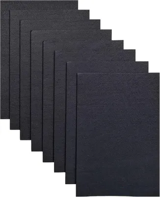 Productafbeelding van Vilt, Hobby Vilt, Viltstof 2 mm Dik, 8 Stuks 20x30cm Bladen Hard Vilt, Kleurvilt voor Handwerk (Zwart)
