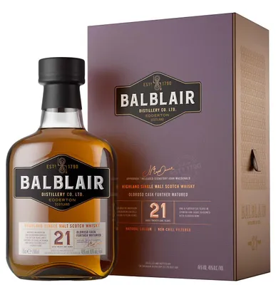 Produktbild von Balblair 21 Jahre - Oloroso Cask Furtherd Matured - Single Malt Scotch Whisky