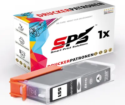 Produktbild von Kompatibel für Canon Pixma MG 7500 Series (6512B001/CLI-551GY) Tintenpatrone Grau