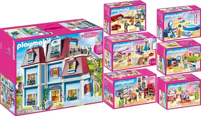 Produktbild von PLAYMOBIL 70205-6-7-8-9-10-11 Dollhouse 7er Set Pu