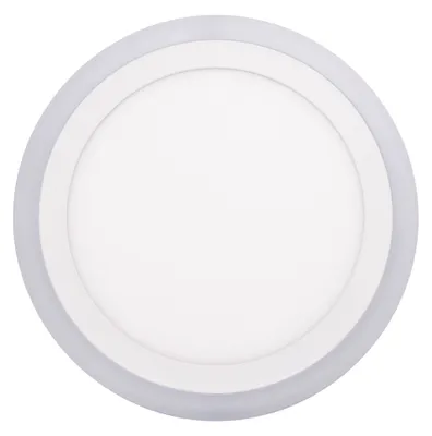 Obrázok produktu pre Ecolite Biely vstavaný LED panel guľatý 245mm 18W+6W podsvietený LED-DUO-R18W