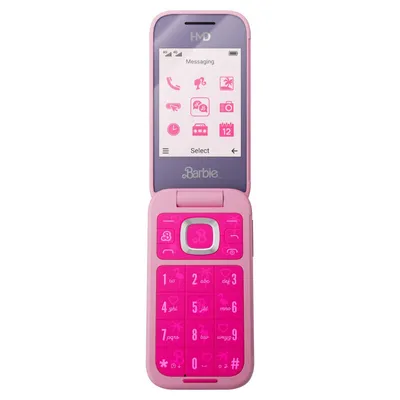 Obrázok produktu pre HMD Global HMD Barbie Phone, flipové puzdro, dual SIM, 7,11 cm (2,8"), 0,3 MP, 1450 mAh, ružová