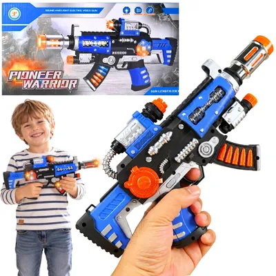 Zdjęcie produktu dla Karabin Pistolet Na Baterie 33Cm Światło Dźwięk Świecący
