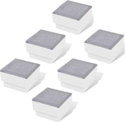 Obrázok produktu pre vidaXL LED zemné zapustené reflektory vonkajšie 6 ks 100x100x68 mm