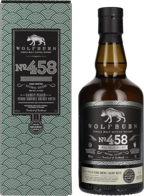 Produktbild von Wolfburn N°458 Single Malt Scotch Whisky Small Batch Release 46% Vol. 0,7l in Geschenkbox