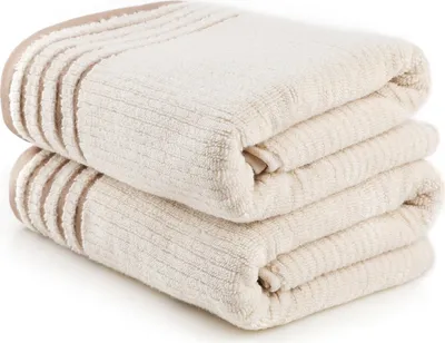 Produktbild von Mijolnir, Mayra - Cappuccino, Badetuch-Set (2 Stück), Cappuccino, 100 % MIKROBAUMWOLLE, 75 x 150 cm