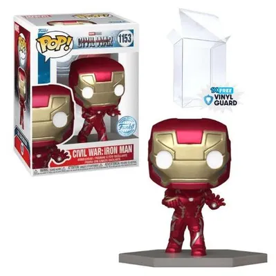Produktbild von Funko Pop! Marvel: Captain America: Civil War – Iron Man (Build a Scene) #1153 Sonderausgabe, exklusiv