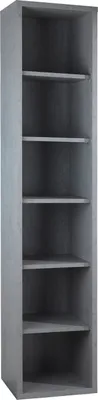 Zdjęcie produktu dla Regał - Betonowy dekor - 44 x 217 cm - Z 6 półkami