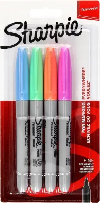 Produktbild von Sharpie Marker Fein Rundspitze F 4er Pastel Farben Blister
