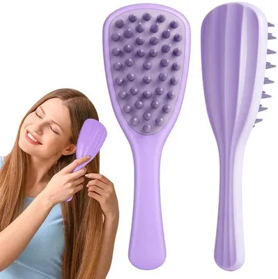 Productafbeelding van Azomor® Luxe hoofdhuidmassage-doucheborstel met ergonomische, lange handgreep