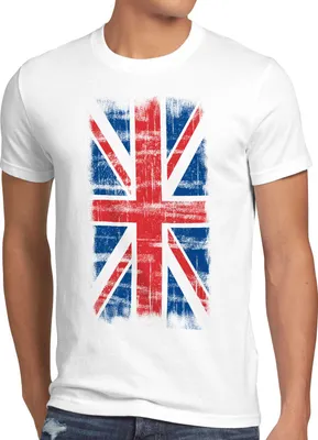 Produktbild von BaumwolleCloud Jack Union England Vintage Flagge Herren T-Shirt