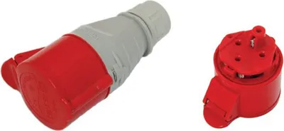 Obrázek produktu pro Izolovaná přenosná zásuvka s rychlým připojením 32A 400V 3P+N+Z IP44