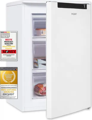 Produktbild von Exquisit Gefrierschrank GS81-040D weiss | Standgerät | 87 l Volumen | Weiß