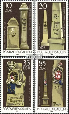 Produktbild von Briefmarken DDR 1984 Mi 2853-2856 (kompl.Ausg.) FDC Postmeilensäulen