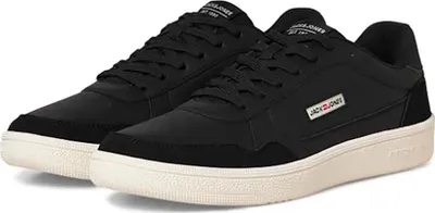 Produktbild von Jack & Jones 12268368_212_44, Männlich, Erwachsener, Modische Sneakers, Schwarz, Anthrazit, Schnürverschluss, Rundzeh