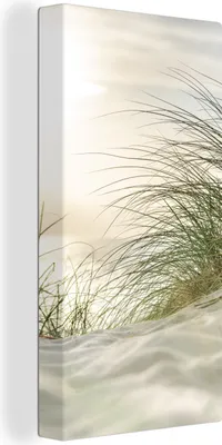 Produktbild von MuchoWow® - Leinwandbilder - Dünen - Watteninseln - Wasser, Wandbild, Wanddeko Bilder Wohnzimmer, 20x40 cm