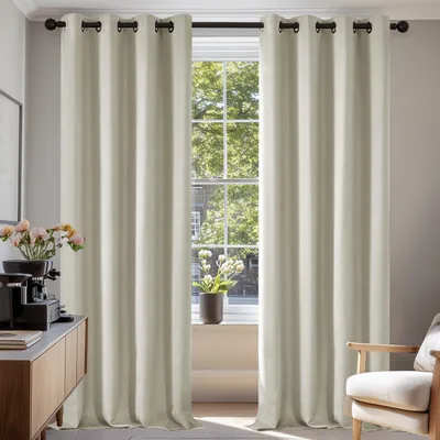Produktbild von Verdunkelungsgardine mit Kälteschutz, 214x132cm, hellbeige, 2er Set