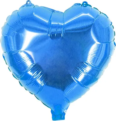 Produktbild von Herz Folienballon Blau Ø45 cm – Helium Luftballon für Hochzeit & Geburtstag